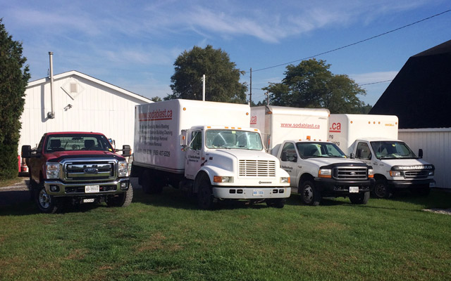 Sodablast mobile service fleet